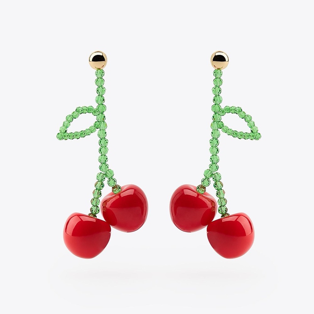 Zara Cherry Bead Earrings